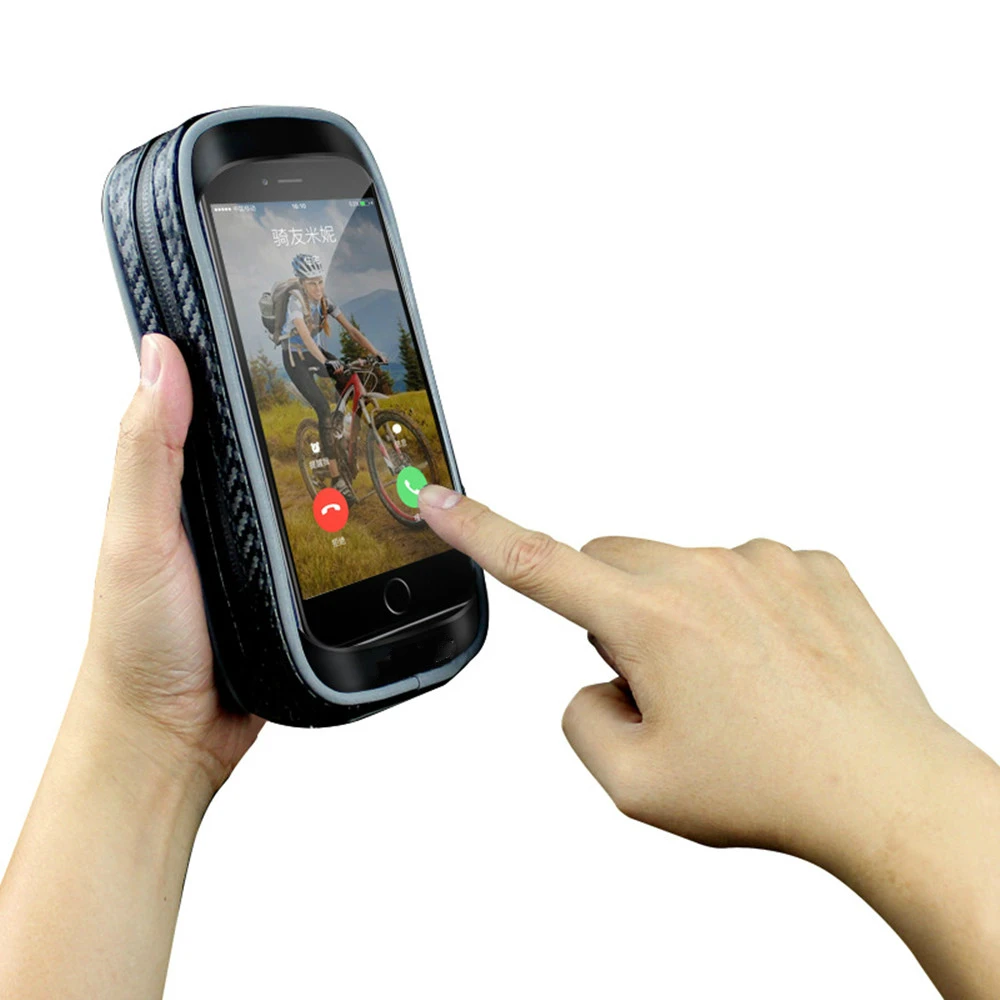 Велосипедная велосипедная головка для велосипеда, руль для мобильного телефона, водонепроницаемая сумка для сенсорных экранов, чехол-держатель, чехол для телефона 5,0-6,3 дюймов