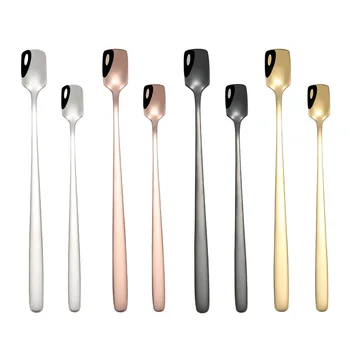 

Upspirit Creative Long Handled Stainless Steel Coffee Spoon Stirring Ice Cream Dessert Tea Spoons For Kitchen Accessories Gadget