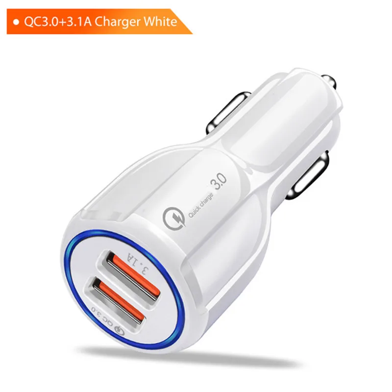 Автомобильное зарядное устройство QC 3 0 1 м Тип C usb провод быстрая зарядка EU