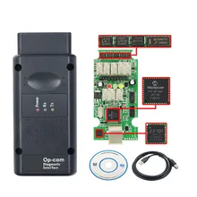 Atualização versão opcom v1.70 firmware OP-COM 1.70 para opel op com pic18f458 chip obd2 leitor de código pode ônibus ferramenta de diagnóstico automático