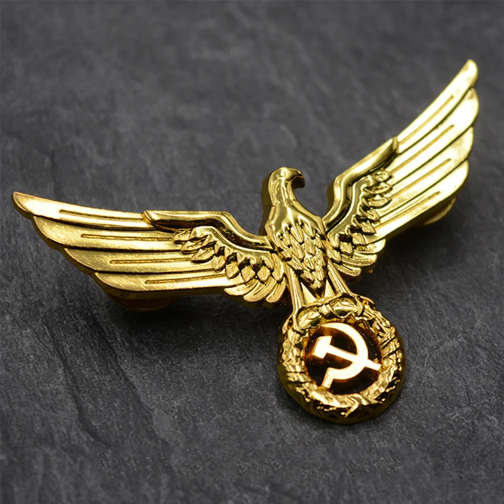 Spilla Con Spilla In Metallo Urss Con Ali D'Oro Della Medaglia Dell'Aquila Della Vittoria Sovietica