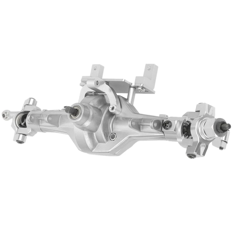 

RC Car Metal Front Axle Assembly for HSP 94180/RGT 18000 1/10 Crawler-Type Truck Silver