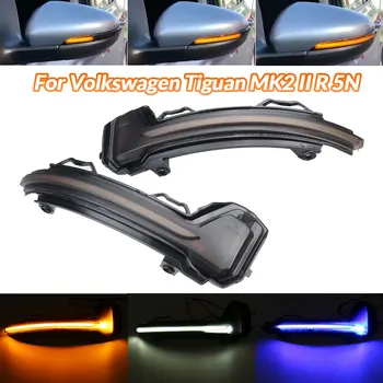 

2pcs Car Dynamic Blinker LED Turn Signal Light Side Mirror Indicator 2 Modes for VW Tiguan MK2 II R 5N 2017 2018