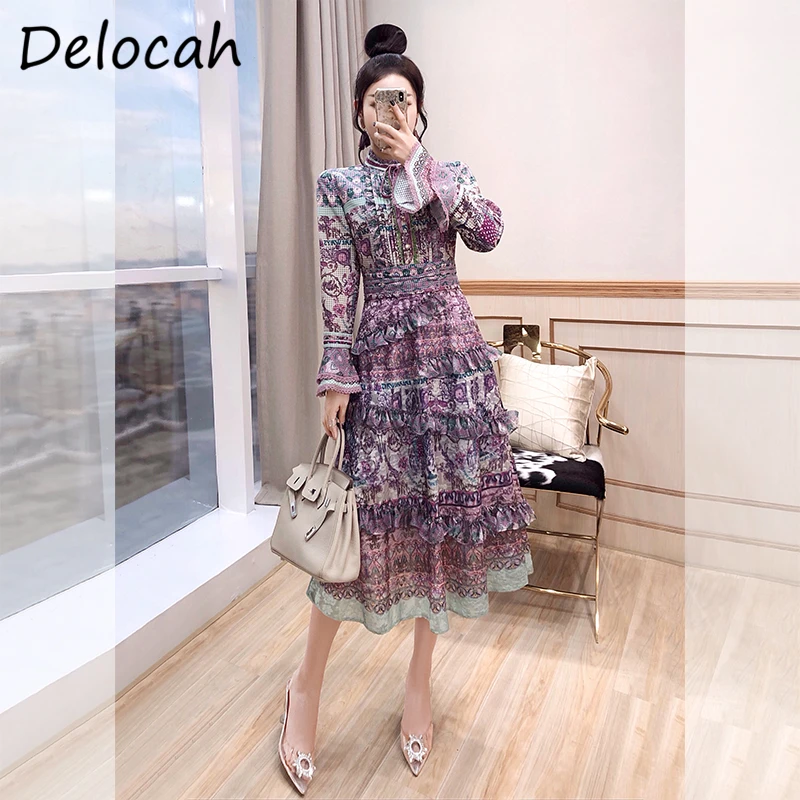 Delocah Autumn Women Fashion Runway Party A