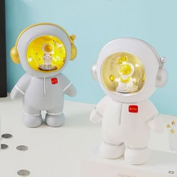 Alcancía de astronauta para niños, hucha de moda coreana en vinilo, anticaída, luz nocturna, ahorro de gestión financiera, juguete artesanal, decoración, casa de juegos