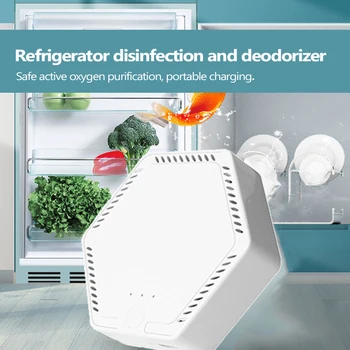 

Portable Car Ozone Anion Air Purifier Sterilizer Refrigerator Disinfection Sterilizers Home auto Smoke Formaldehyde Sterilizer