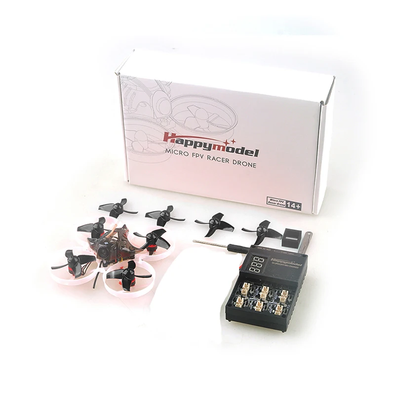 Happymodel Mobula 7 75 мм 2S Крытый бесщеточный микро Дрон Квадрокоптер Whoop FPV RC гоночные дроны w/0802 мотор комплект пропеллеров