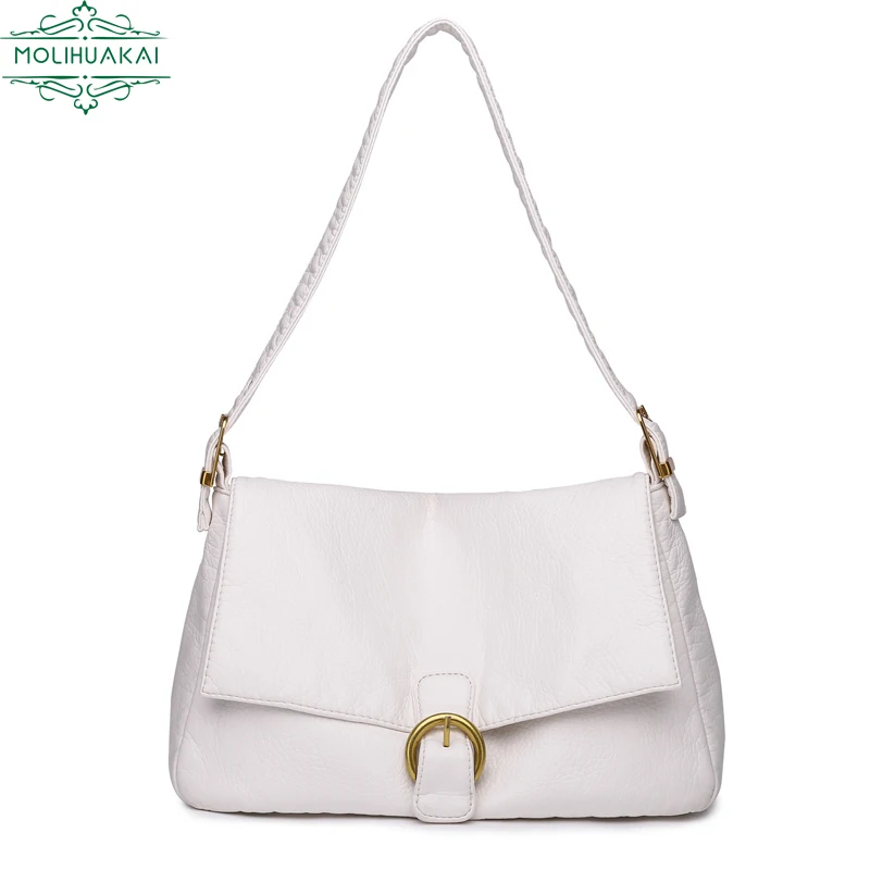 

Retro Large Capacity Conventional Handbag Ladies Luxury Fashion Design Girl Shoulder Bag High Quality PU Leather Girl Casual Bag