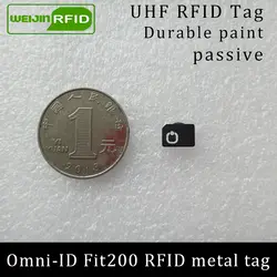 UHF RFID Анти-металлический тег omni-ID fit200 fit 200 915 МГц 868 МГц Alien higgs3 EPCC1G2 6C прочная краска смарт-карта пассивные RFID метки