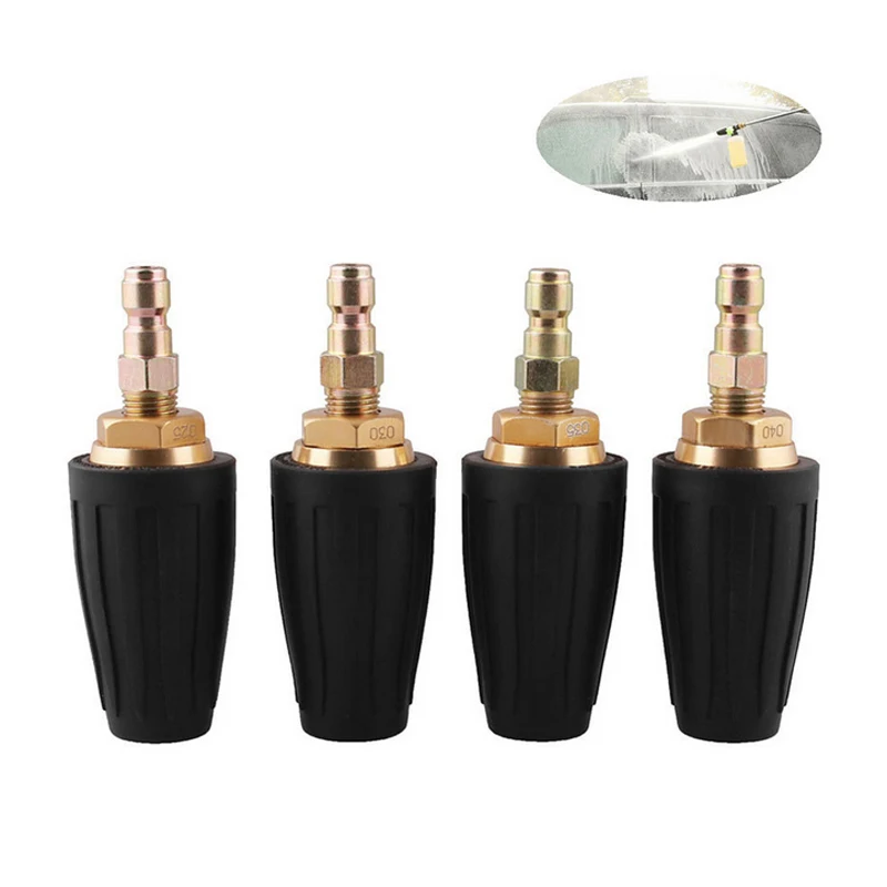 

High Pressure Washer Rotating Turbo Nozzle Spray Tip 3600PSI 2.5-4 GPM 1/4" Quick Connect For Car Washer Accessories