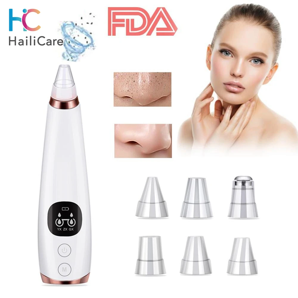 Blackhead Remover Vacuum Pore Cleaner Black Dot Tool Face Lifting Massage Acne Remover Pimple Blackhead Extractor 5