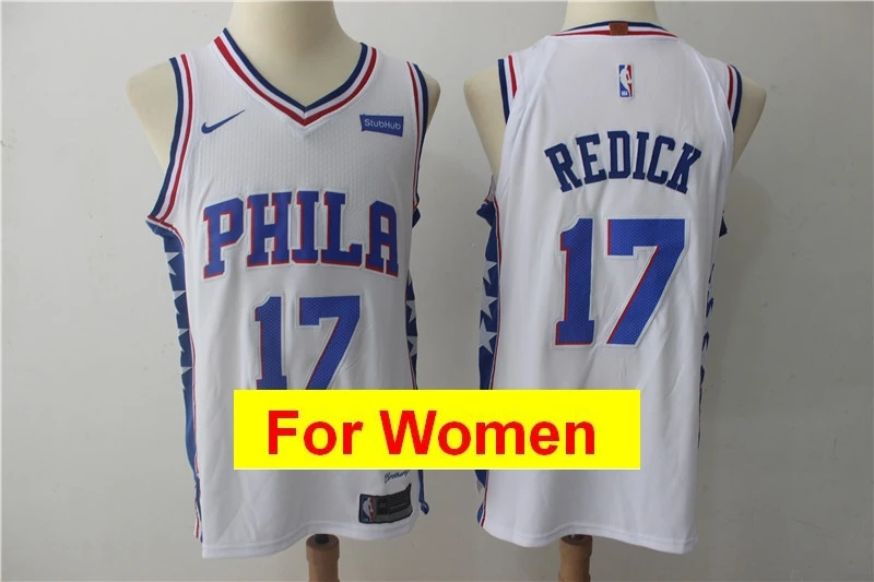 Розовый Филадельфия Бен Симмонс Joel Embiid Allen Iverson Markelle Fultz Julius Erving майки для женщин - Цвет: Розовый