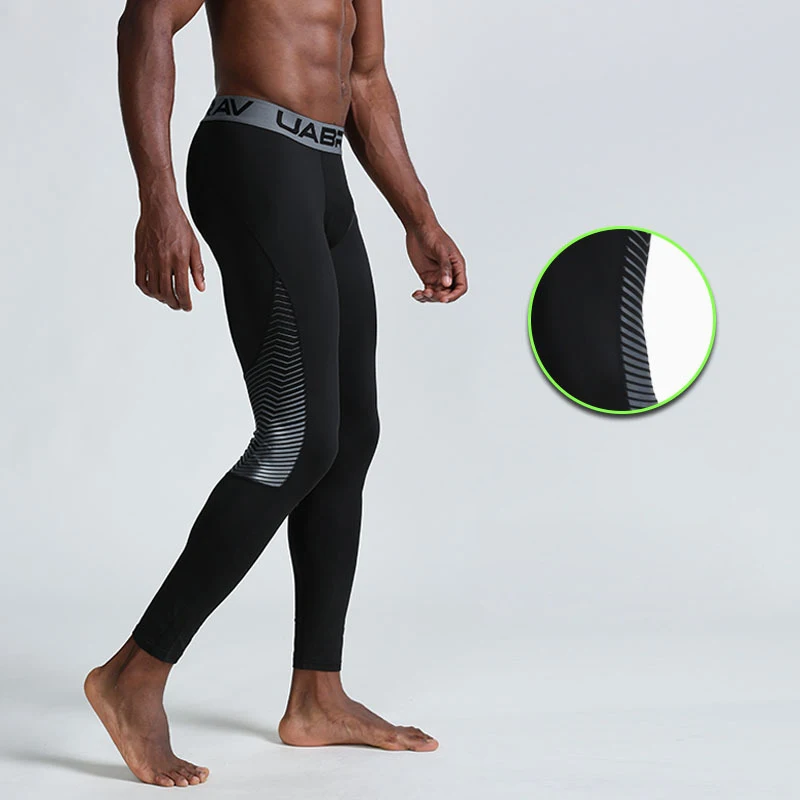 Брендовые мужские компрессионные штаны, дышащие быстросохнущие эластичные колготки для бега, мужские леггинсы, штаны для спортзала, фитнеса, баскетбола, спорта, йоги