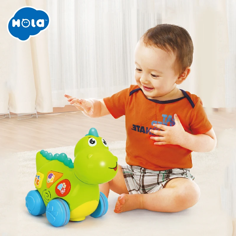 

HOLA TOYS 6105 Talking Dinosaur Toy with Lights and Sounds for Kids Gifts