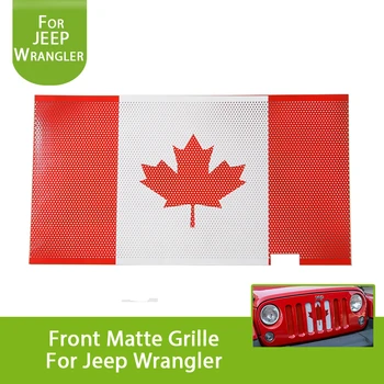 

Canadian flag Front Mesh Grille Grill Grid Inserts Bug Screen for Jeep Wrangler JK JKU Unlimited 11-15