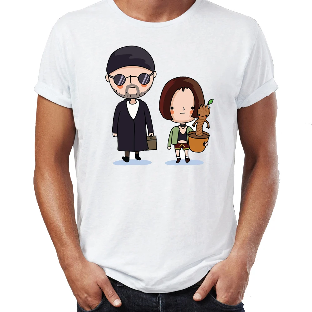 

Hip Hop Men T-shirts Leon The Professional Matilda and Funny Awesome Street Guys Tops & Tees Swag 100% Cotton Camiseta