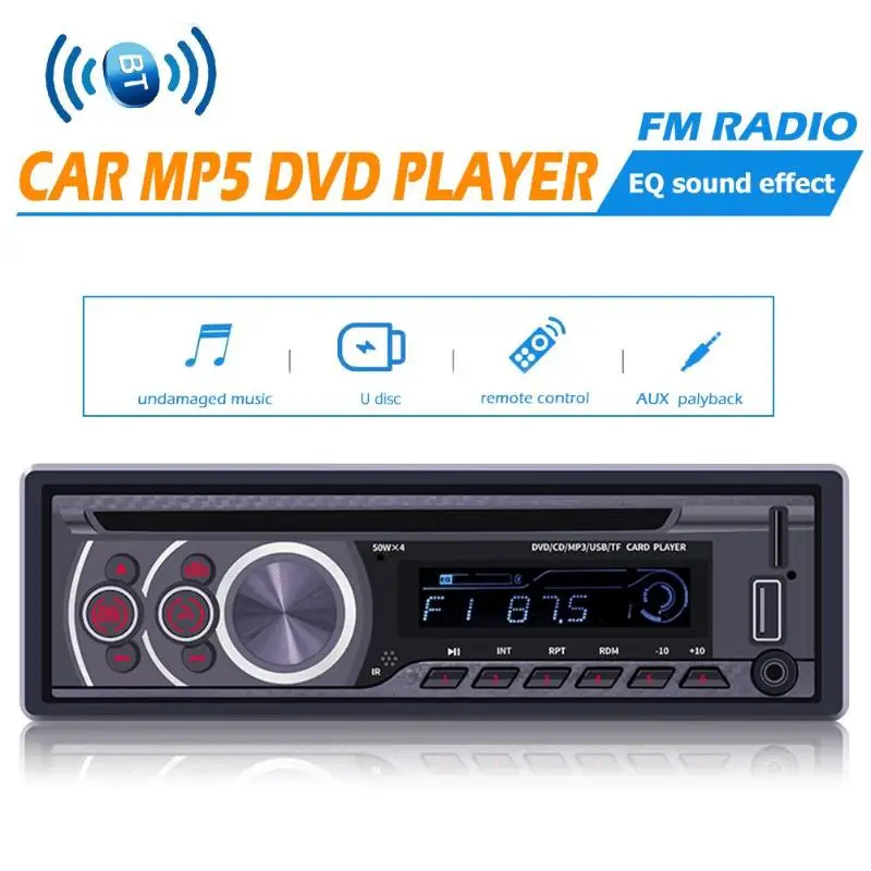 SWM 8169A Bluetooth автомобильный стерео MP3-плеер CD VCD DVD AUX USB FM радио приемник в тире головное устройство Автомобильный видео плеер мониторы блок