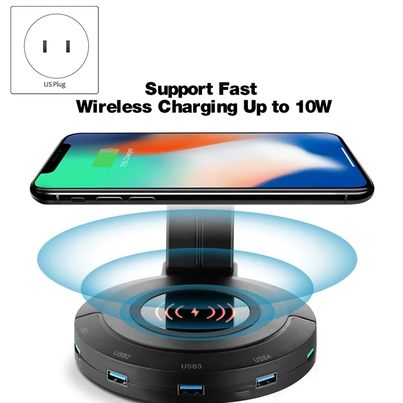 Headphone Holder Wireless Charging Desktop Headphone Holder High Version Can Be Used As a 3 0 Data Transmitter