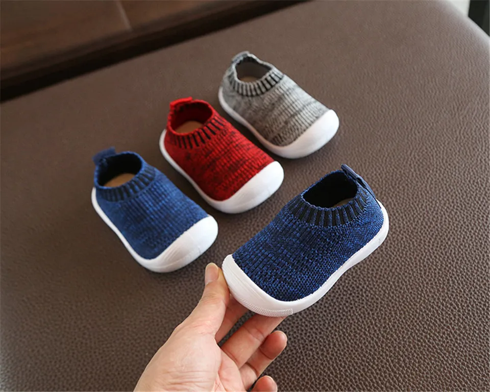 Spring and Autumn Baby First Walkers Soft Botton Baby Boys Shoes Solid Girls First Walkers Fashion Soft Breathable Kids Shoes