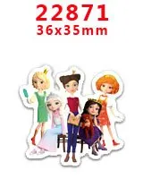 22871 30 шт мультяшный персонаж плоское украшение из смолы PR 23168 - Цвет: 22871