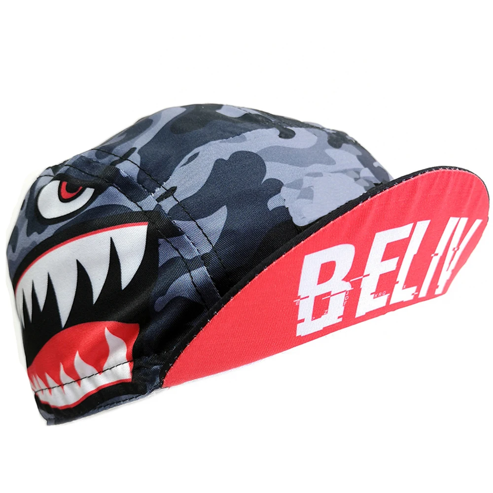 New Giant Tooth Cycling Caps Burger Pattern Bike Hat One Size Fits Most 2