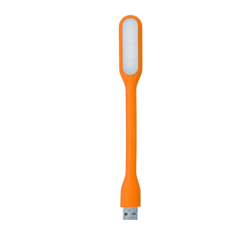 Orange BRELONG мини-usb ночной Светильник СВЕТОДИОДНЫЙ гибкие светодиодные лампы для чтения настольная лампа для мобильного Мощность ноутбук адаптер переменного тока 1,2 W 5V - Emitting Color: Orange