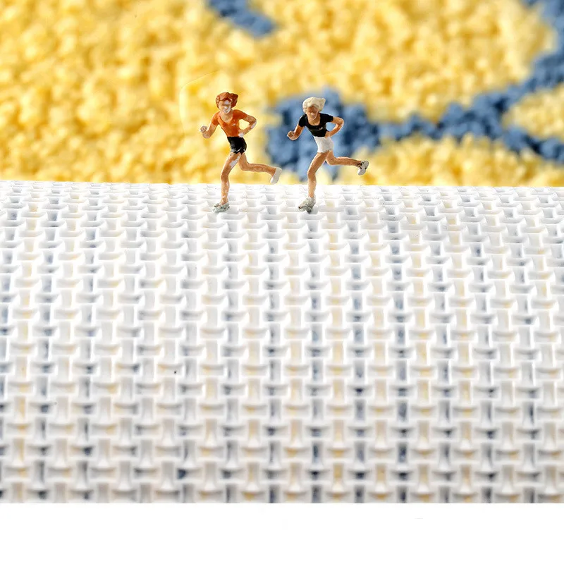 Cartoon Flocking Bath Mat Super Soft Fiber Bathroom Rug Absorbent and Quick-drying Door Mat Bathroom Non-slip Foot Mat