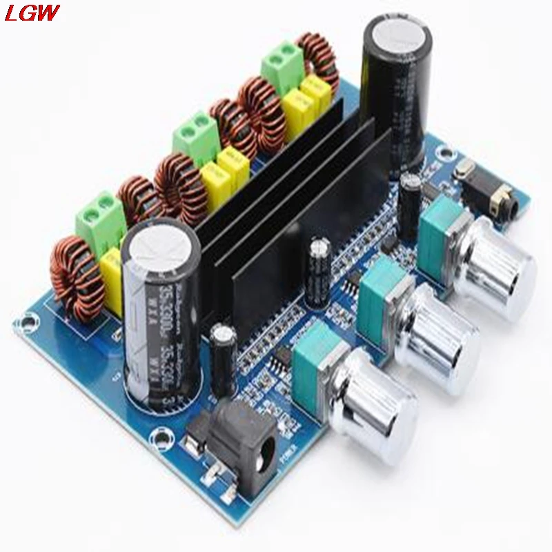 XH-A305 Bluetooth 5.0 Stereo Digital Power Amplifier Board TPA3116D2 50Wx2+100W 2.1 Channel Audio Bass Subwoofer AUX AMP Module
