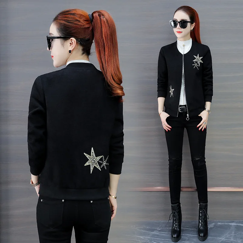 

Autumn Short Coat Women's 2019 Autumn Clothing New Style Autumn Korean-style Loose-Fit Versatile Women's Small Baseball Uniform