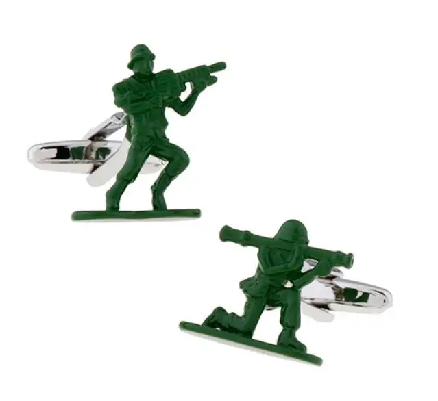 Новое поступление Contra Fighter запонки зеленый цвет Counter-Strike дизайн качество латунь