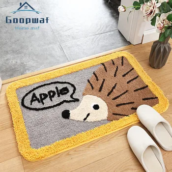 

Household Bathroom Mat Microfiber Bathroom Carpet Rectangular Entrance Door Mat Toilet Carpet Bathtub Floor Mat Bedroom Carpet