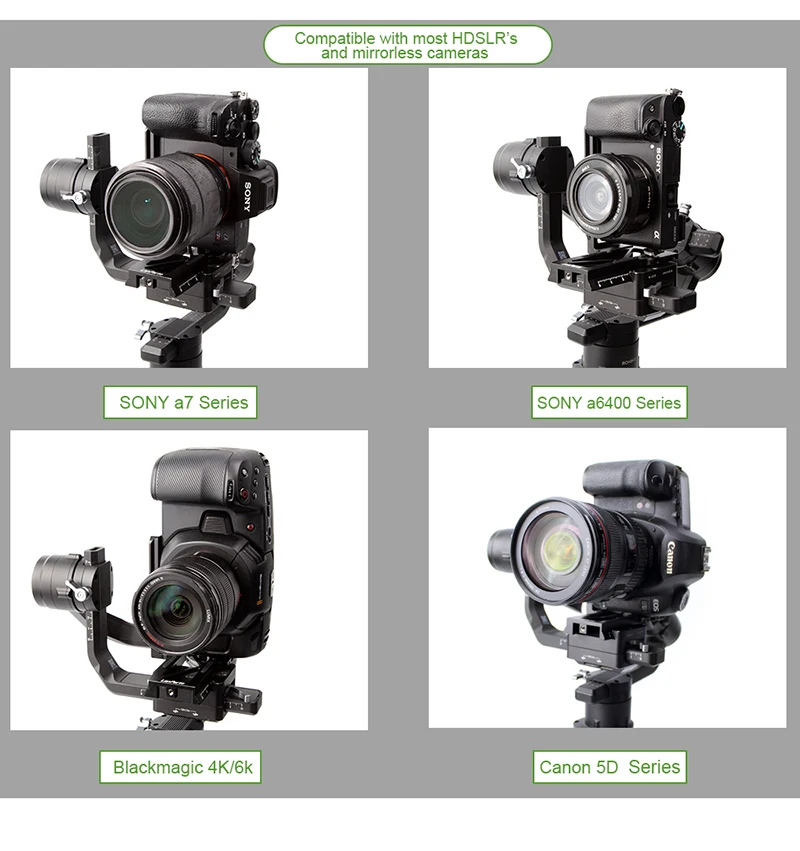 Lanparte Ronin S L Кронштейн пластина для вертикальной съемки для DJI Gimbal аксессуары для DSLR камеры
