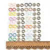 50set/lot Colorful Iron Prong Snap Buttons Round Metal Fasteners Press Stud for Romper Buckle Snap Baby Clothes Accessories 2