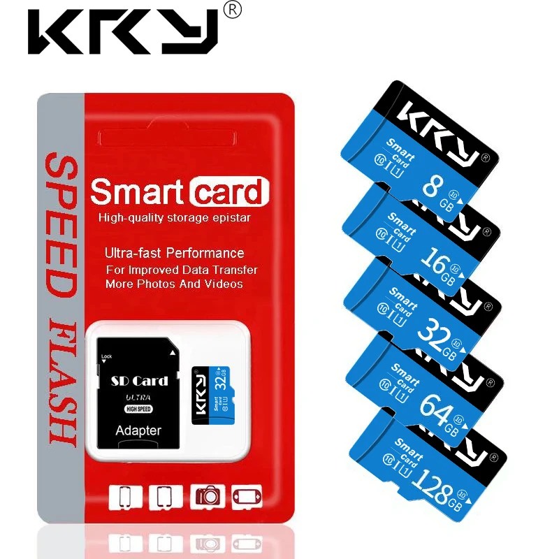 Memory Card Class 10 Micro TF SD Card 8 16 32 64 128 256 512 GB Card 8GB 16GB 32GB 64GB 128GB 256GB 512GB For Smartphone Adapter