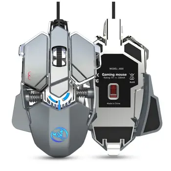 

USB Gaming Mouse 6400DPI 9 Key Programmable Macro Definition Colorful LED Ergonomic Wired Mice