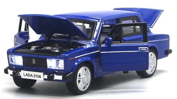 Литая модель автомобиля LADA 2106 15 см Россия металлический автомобиль со