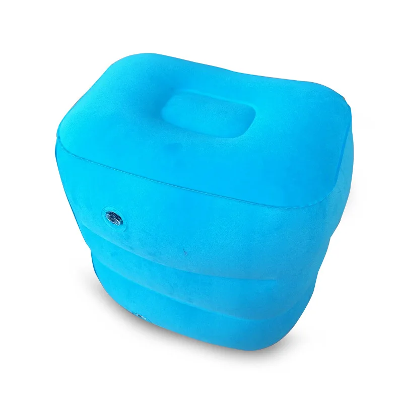 Sky Blue 45x38x27 Подушка для отдыха в путешествии, надувная подушка, поддержка ног, подушка для колена, радикулит, тазобедренный сустав, облегчение боли в лодыжке, автомобиль, самолет, подставка для ног - Цвет: Sky Blue 45x38x27