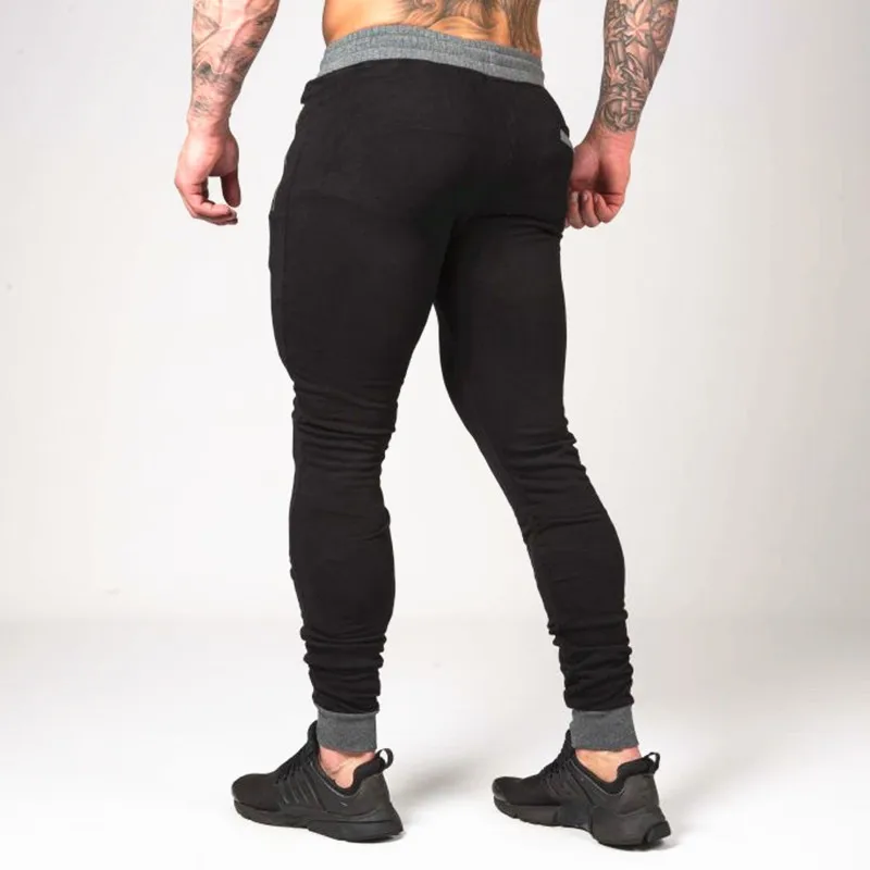 Pantalon Homme Nouveau мужские брюки спортивные штаны черные джоггеры хлопковые модные повседневные обтягивающие штаны для спортзала, бега, спорта, фитнеса