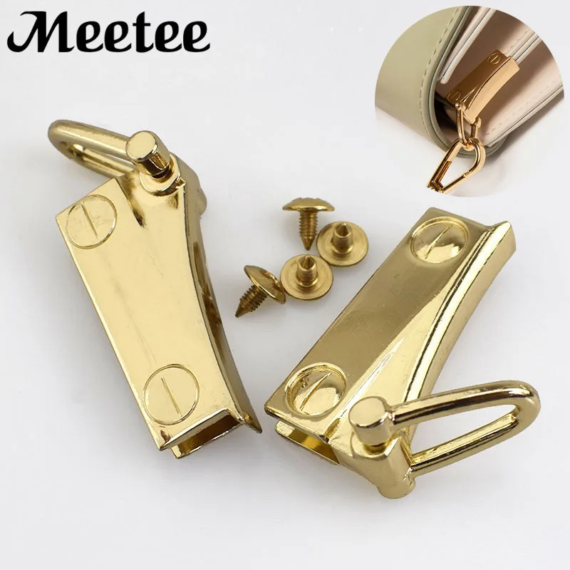 2PCS Women Men Fashion Handbag Gold Metal Buckles Bag Side Clip Decorative Buckle Snap Hooks Hardware DIY Accessories F1-25 | Дом и сад