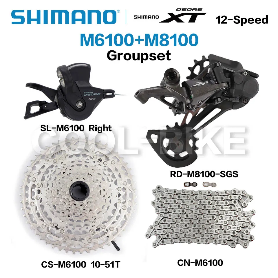 Переключатель передач SHIMANO DEORE XT SLX M6100 M7100 M8100 12 Скоростей задний переключатель для