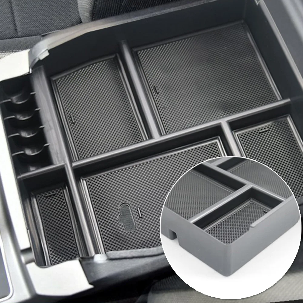 Передний ряд центральной консоли Органайзер коробка для Ford F150~ подлокотник лоток