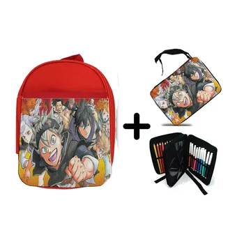 

PACK BACKPACK NETWORK AND CASE BLACK CLOVER school