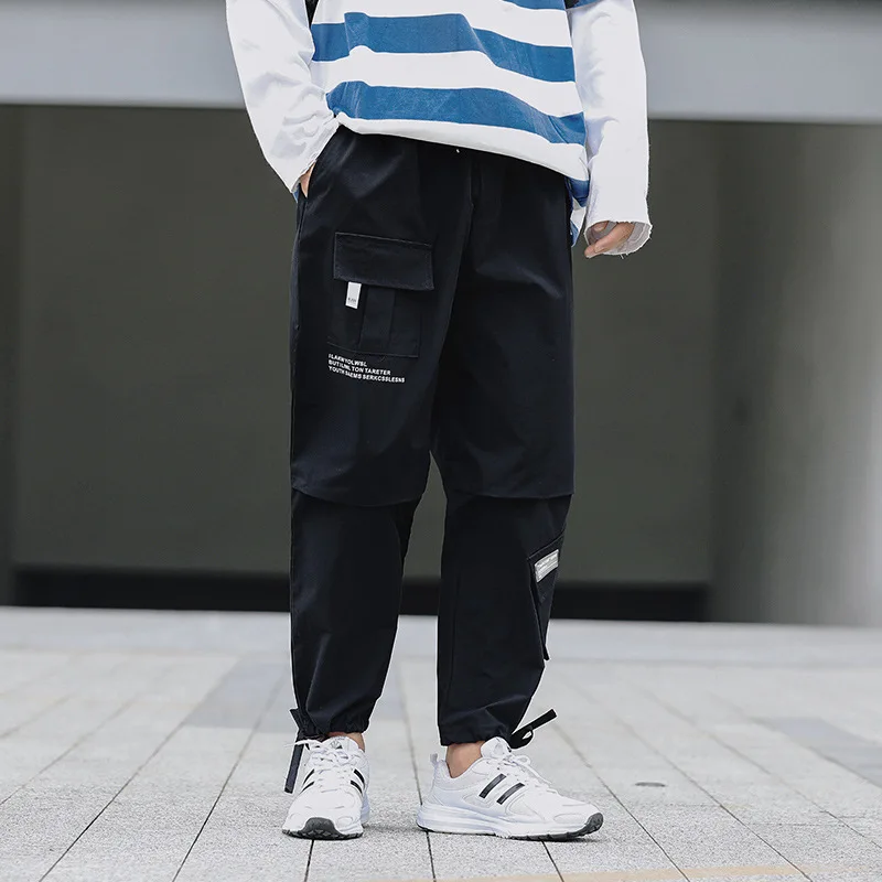 

2019 Autumn New Style Loose-Fit Ankle Banded Pants Trousers Sports Harem Pants Pants Men's K171 P45