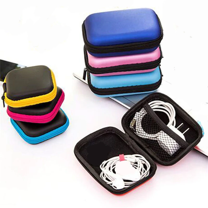 

Earphone Wire Organizer Box Storage Bag Case For Earphone Headphone Case Container Cable Earbuds Storage Box Pouch Bag Holder
