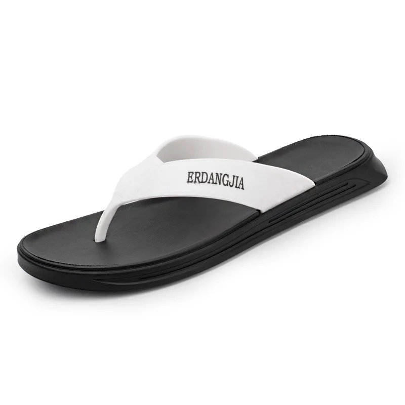 Новая модная обувь; мужские тапочки; chinelo masculino; нескользящие пляжные вьетнамки с мягкой подошвой
