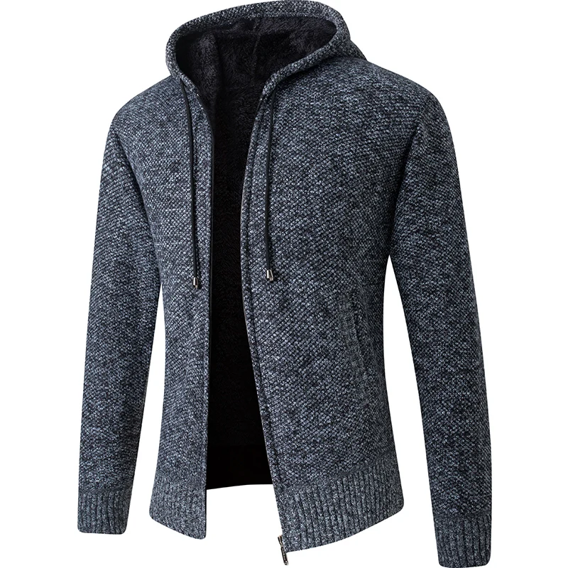 2020 New Cardigan Mens Hooded Collar Fleece Warm Sweaters Coat Men Coat Hoodies Jacket Thick Full Solid Cardigan Male Coats 2020 New Cardigan Mens Hooded Collar Fleece Warm Sweaters Coat Men Coat Hoodies Jacket Thick Full Solid Cardigan Male Coats