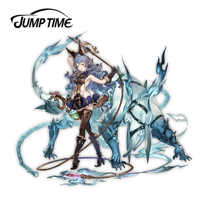 Jump Time 13X9.2Cm Per Granblue Fantasy Navigator Ssr Adesivo Per Auto Grafica Per Cartoni Animati Parabrezza Graffiti Rv Van Decalcomania Della Decor