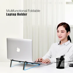 Suporte de computador portátil dobrável suporte de alumínio notebook suporte portátil tablet suporte para macbook ar pro ipad