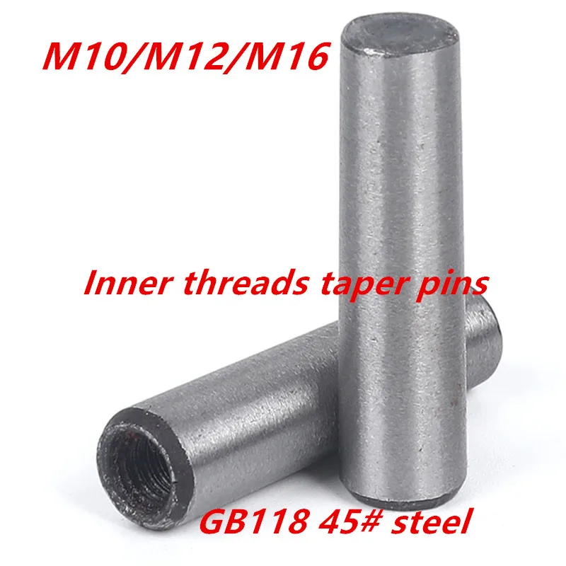

M10M12M16 GB118 45# steel high strength inner threaded taper pins internal threaded positioning dowel 624