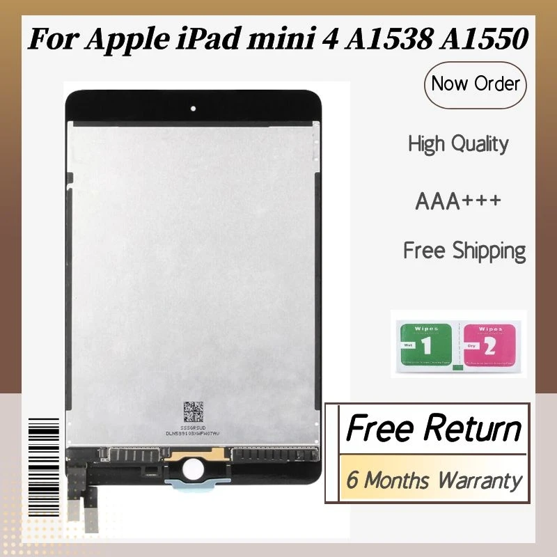 ЖК-дисплей для Apple iPad mini 4 A1538 A1550 сенсорный экран с дигитайзером и датчиками в